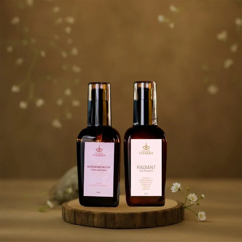 Refreshing Body Cleanser + Radiant Body Massage Oil